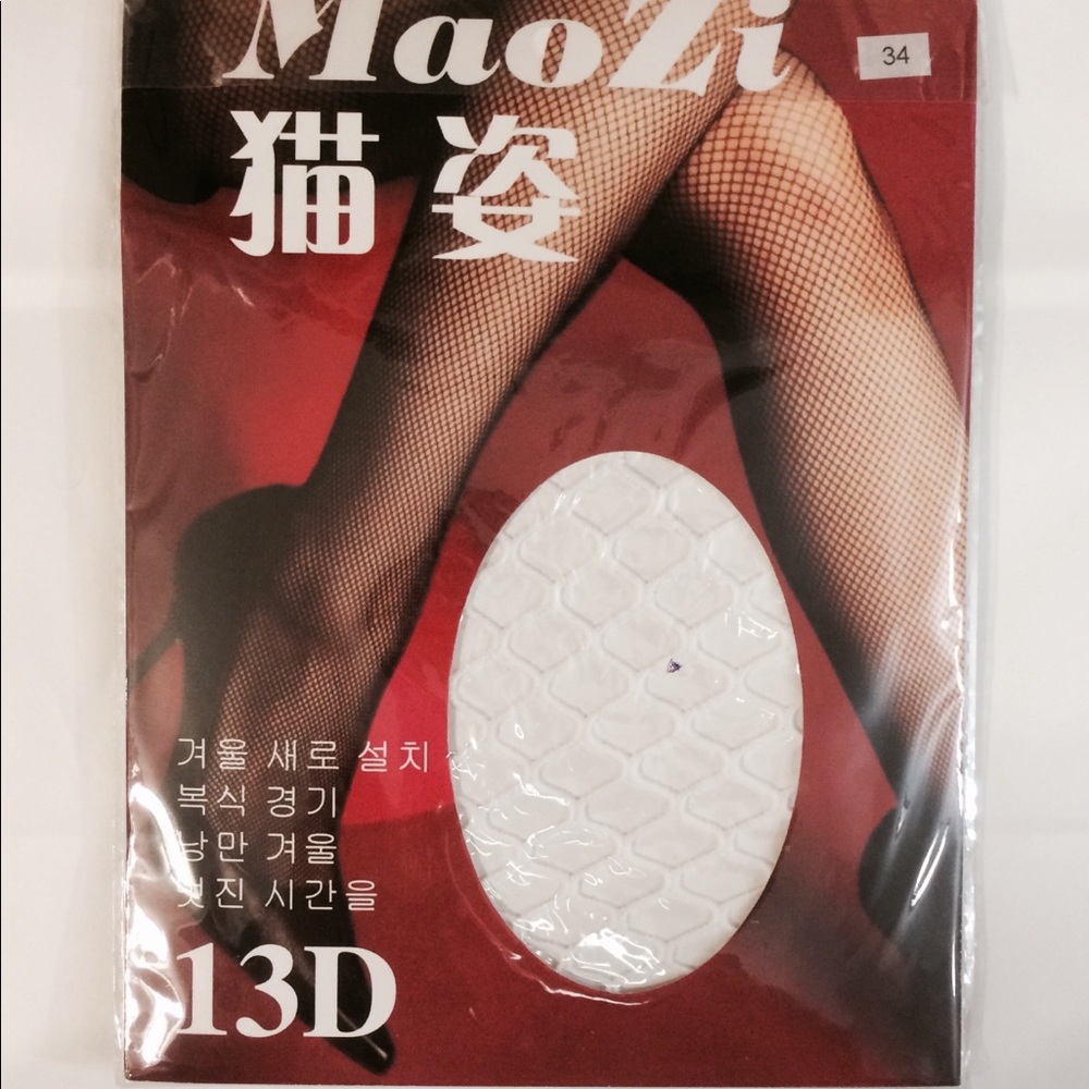White fishnet tights pantyhose